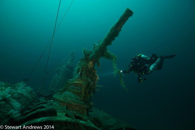 U89 WW1 U-Boat 88mm gun 8 July 2014
