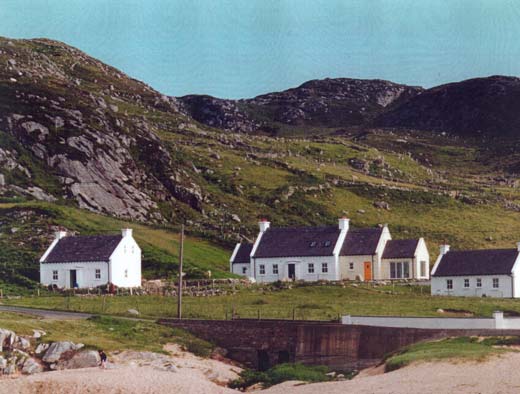 Dooey beach with main house and cottages in background - B&B accommodation, Downings, County Donegal, Ireland